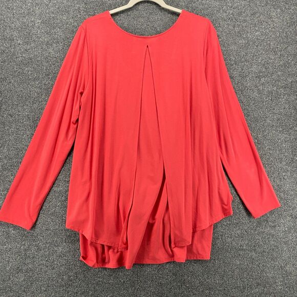 Soft Surroundings Blouse Top Womens L Tunic V-Neck Layered Hippie Lagenlook - Picture 3 of 7